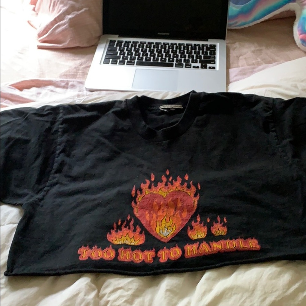 ‘Too Hot Too Handle’ vintage crop top
